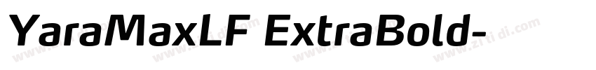 YaraMaxLF ExtraBold字体转换